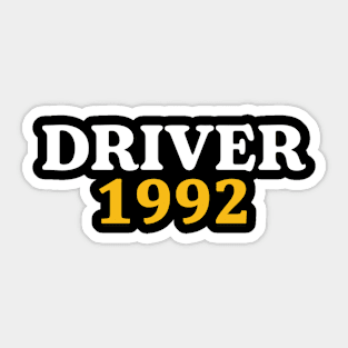 driver 1992 Sticker